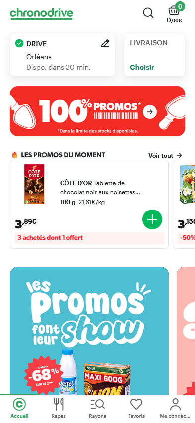 Chronodrive – état existant